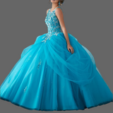 Long Princess Dress with Applique