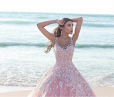 Elegant Pink Quinceañera Ball Gown