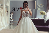 Exquisite Lace Applique Wedding Dress