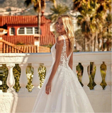 Sexy Lace V-Neck Wedding Dress