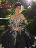 Black Princess Quinceañera Dress