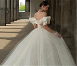Exquisite Bow Decorate Ball Gowns A Line Wedding Dress