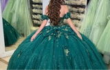 Appliques Off Shoulder Princess Quinceanera Dress
