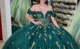 Appliques Off Shoulder Princess Quinceanera Dress