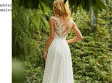 Appliques Lace Vintage A-Line Wedding Dress
