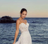 Detachable Train Backless Vintage Mermaid Wedding Dress