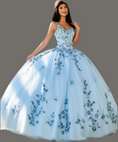 Sky Blue Quinceañera Ball Gown