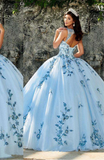 Sky Blue Quinceañera Ball Gown