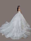 Exquisite Strapless Vintage A Line Wedding Dress