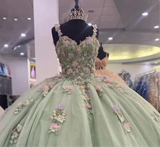 Exquisite Lace Beaded Tulle Quinceanera Dress