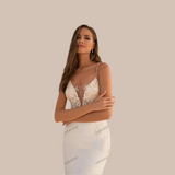 Vintage Lace Applique Wedding Dress