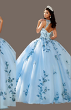 Sky Blue Quinceañera Ball Gown