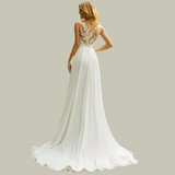 Appliques Lace Vintage A-Line Wedding Dress