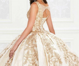 Quinceañera V-Neck Ball Gown Dress