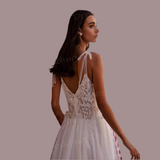 Boho Lace Wedding Dress