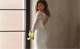 Classic Lace Long Sleeve Mermaid Wedding Dress