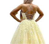 A-Line Spaghetti Strap Evening Dress