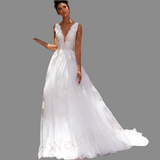 Sexy Lace Applique Wedding Dress