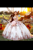 Quinceañera Dress with Detachable Sleeves