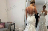 Exquisite Lace Appliques Mermaid Wedding Dress