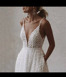 Elegant Sweetheart Sleeveless A Line Wedding Dress