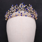 Vintage Rhinestone Headdress Alloy Crown