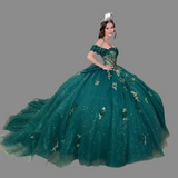 Appliques Off Shoulder Princess Quinceanera Dress