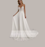 Lace Applique A-Line Wedding Dress