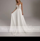 Lace Applique A-Line Wedding Dress