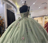 Exquisite Lace Beaded Tulle Quinceanera Dress