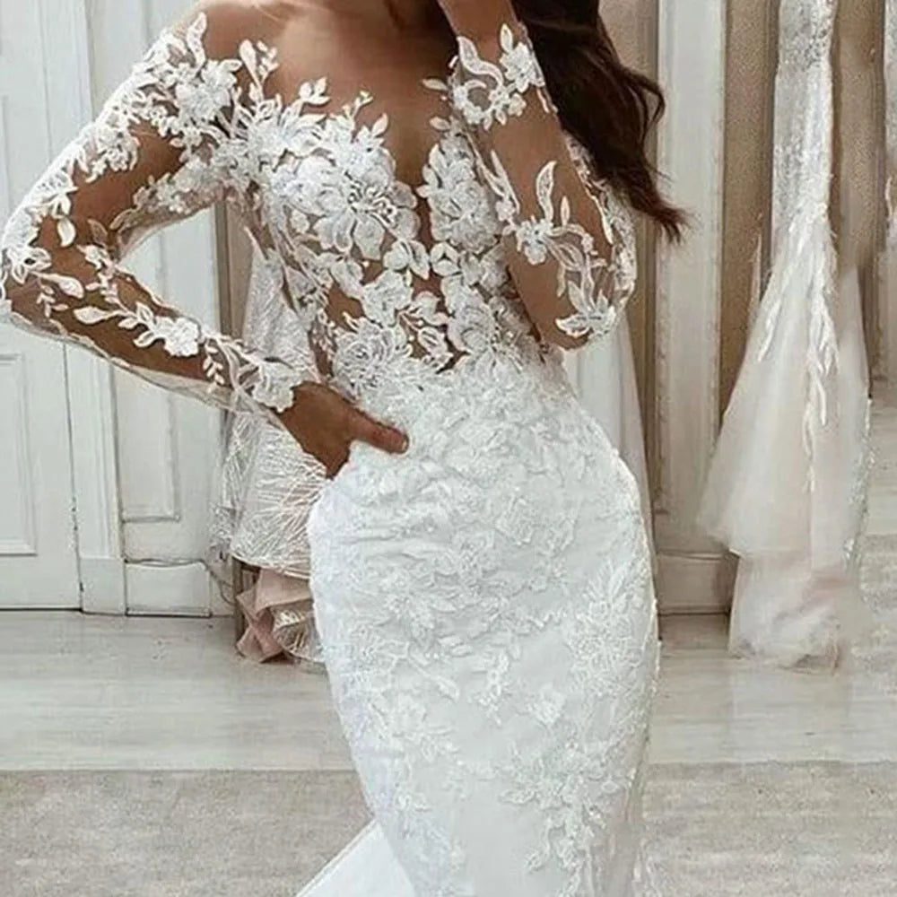 Exquisite Lace Mermaid Wedding Dress