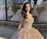 Cap Sleeve Tulle Ball Gown with Beading