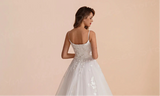 Graceful Lace Applique Wedding Dress