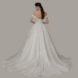 Glittery Ivory Bridal Gown