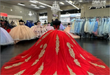 Princess Red Ball Gown Quinceañera Dress