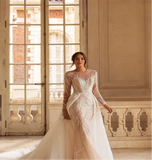 Luxury Lace O-Line Mermaid Wedding Dress