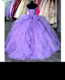 Shiny V-Neck Ball Gown 15 Year Old Quinceanera Dress