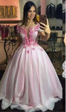 Hot Pink 2-in-1 Quinceañera Dress