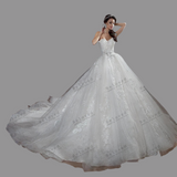 Exquisite Strapless Vintage A Line Wedding Dress