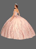 Quinceañera Ball Gown with Cap Sleeves