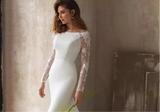 Classic Lace Long Sleeve Mermaid Wedding Dress