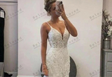 Exquisite Lace Appliques Mermaid Wedding Dress
