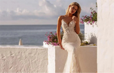 Exquisite Sweetheart Backless Mermaid Wedding Dress