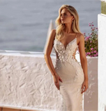 Exquisite Sweetheart Backless Mermaid Wedding Dress