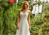 Appliques Lace Vintage A-Line Wedding Dress