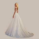 Sexy Lace V-Neck Wedding Dress