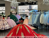 Princess Red Ball Gown Quinceañera Dress