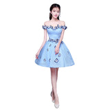 3D Butterfly Off-Shoulder Short Dress