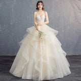 Wine Red Quinceañera Ball Gown