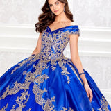 Royal Blue Off-Shoulder Quinceañera Gown